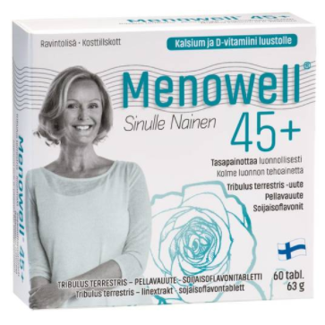 HANKINTATUKKU OY Menowell 45+ 60 таблеток 63 г