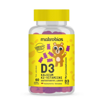 Macrobios Plush D3+Ca+K2  60шт