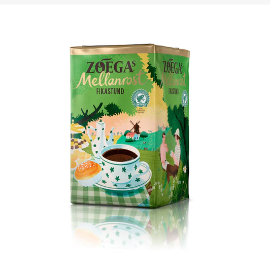 Кофе молотый Zoegas Fikastund Mellanrost 450г ср/п 