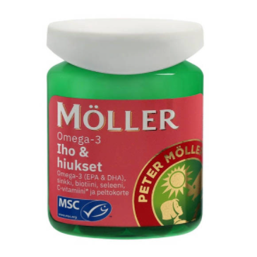 ORKLA HEALTH Möller Omega-3 для кожи и волос 60 капсул